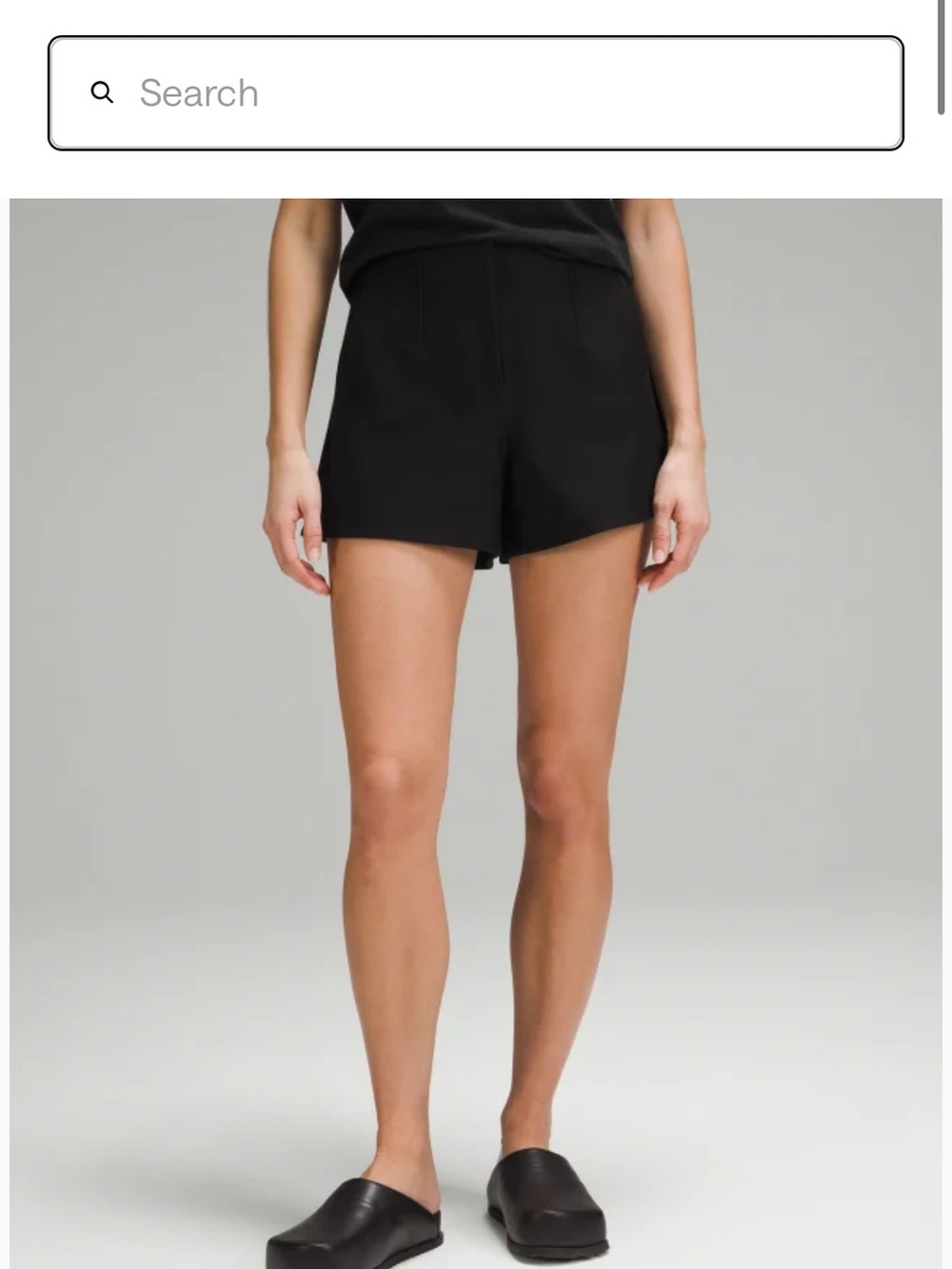 lululemon athletica Black High-Rise Tailored Shorts